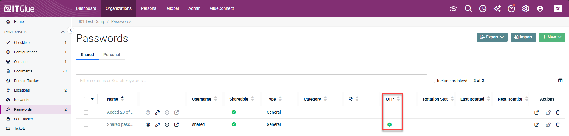 Generating One-Time Passwords (OTP)