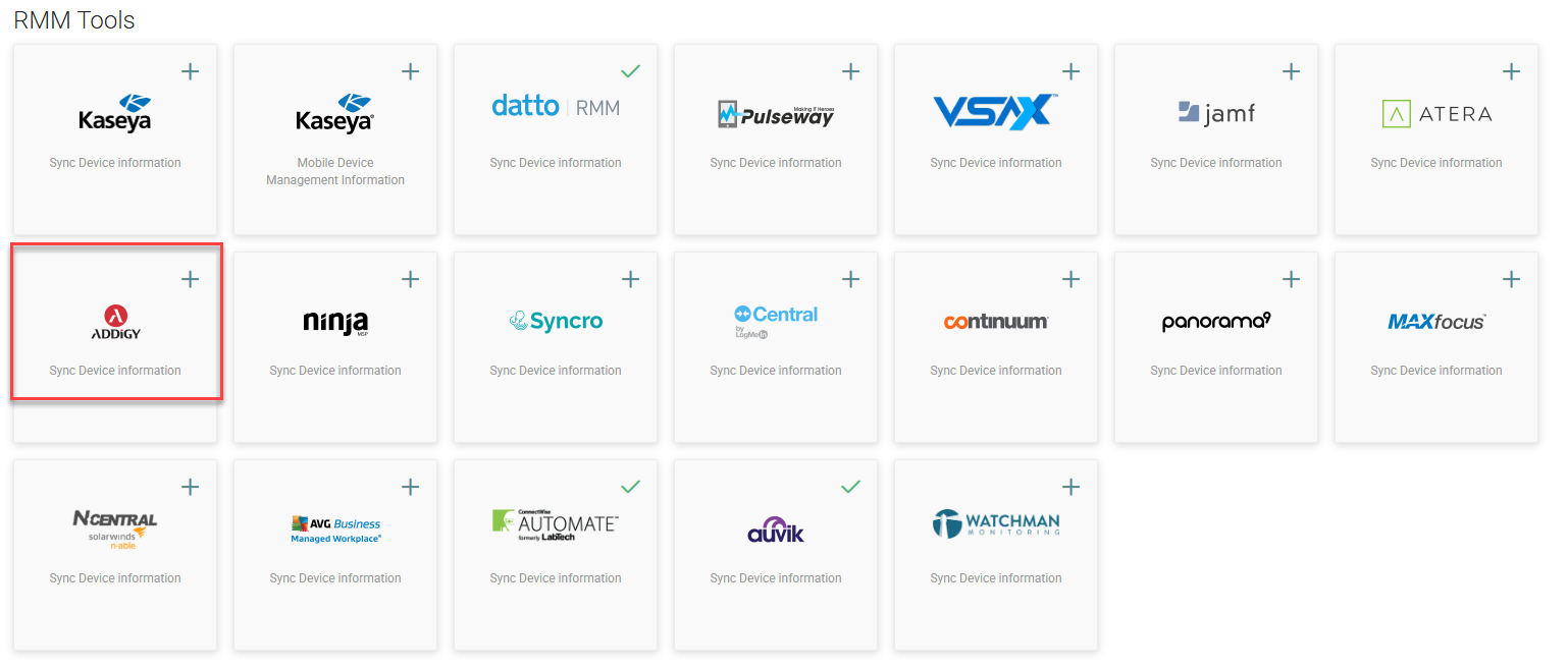 Integrating with Addigy