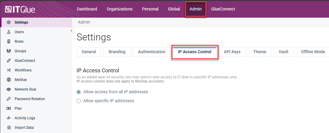 IP Access Control