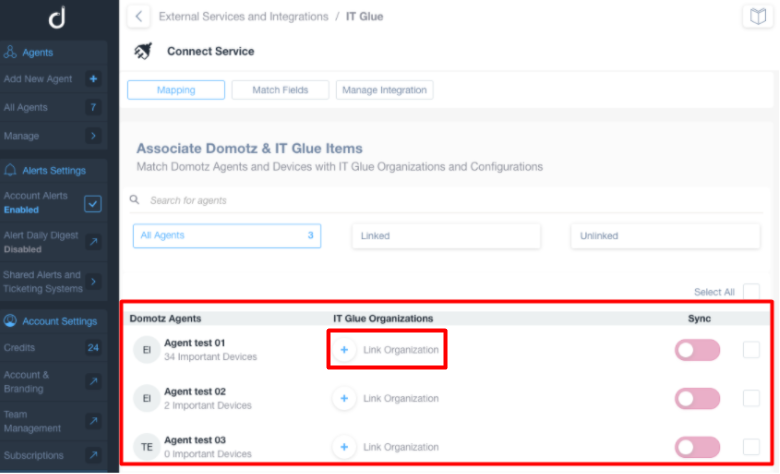 Integrating with Domotz